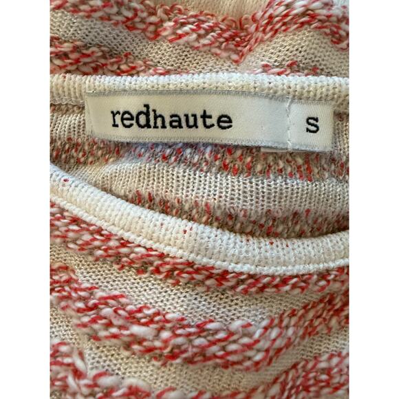 Red Haute Sailorcore Striped Lightweight Boatneck Sweater Red S - Picture 5 of 5